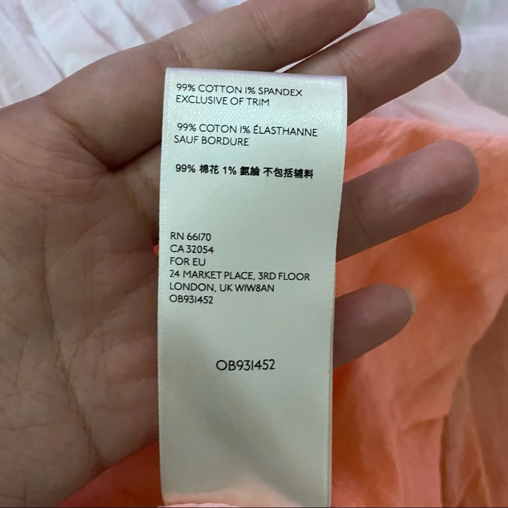 Free people little bit of something orange ombré blouse June sale